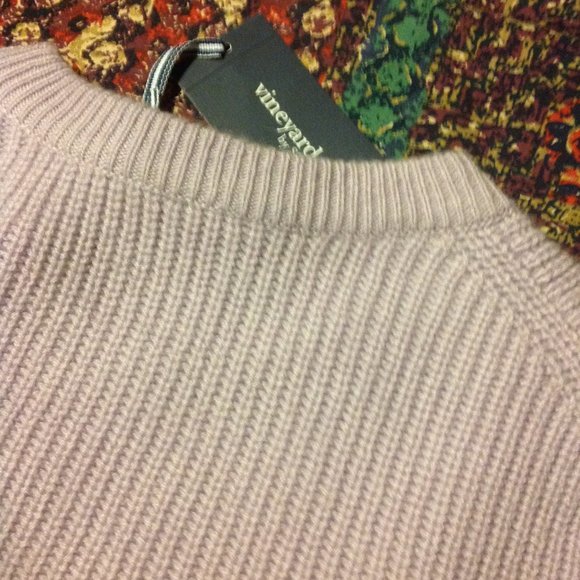 Vineyard Vines Men's Large Lavender Cashmere Crewneck Sweater - New With Tags - Picture 9 of 9